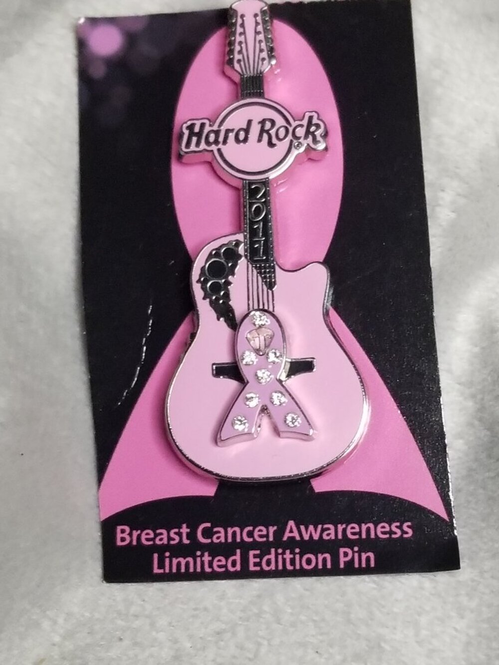 Hard Rock Cafe 2011 Breast Cancer Awareness Pin
